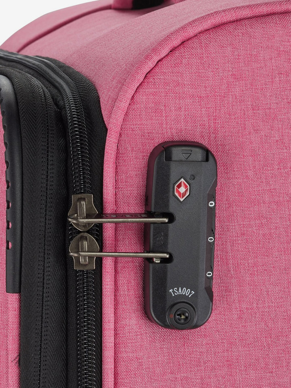 Travelite Růžový cestovní kufr Travelite Adria L