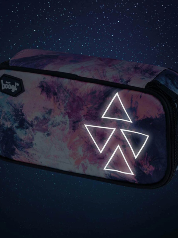 BAAGL  Růžový školní penál etue abstract Baagl