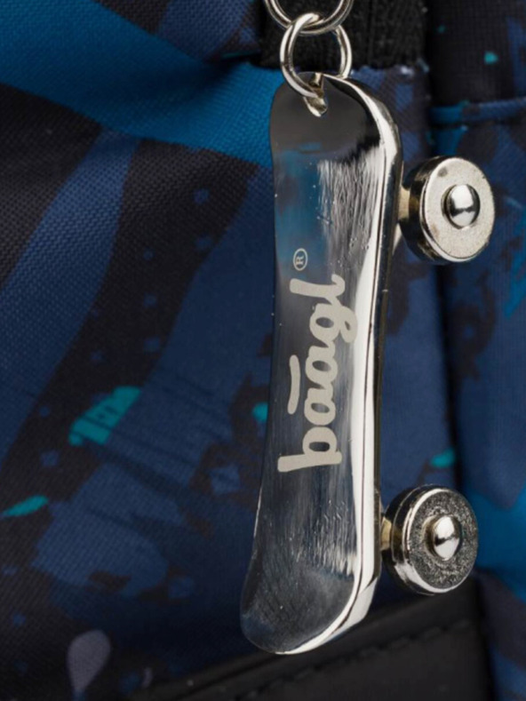 BAAGL  Modrý 3 set skate struktury: batoh, penál, sáček Baagl