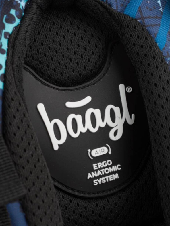 BAAGL  Modrý 3 set skate struktury: batoh, penál, sáček Baagl