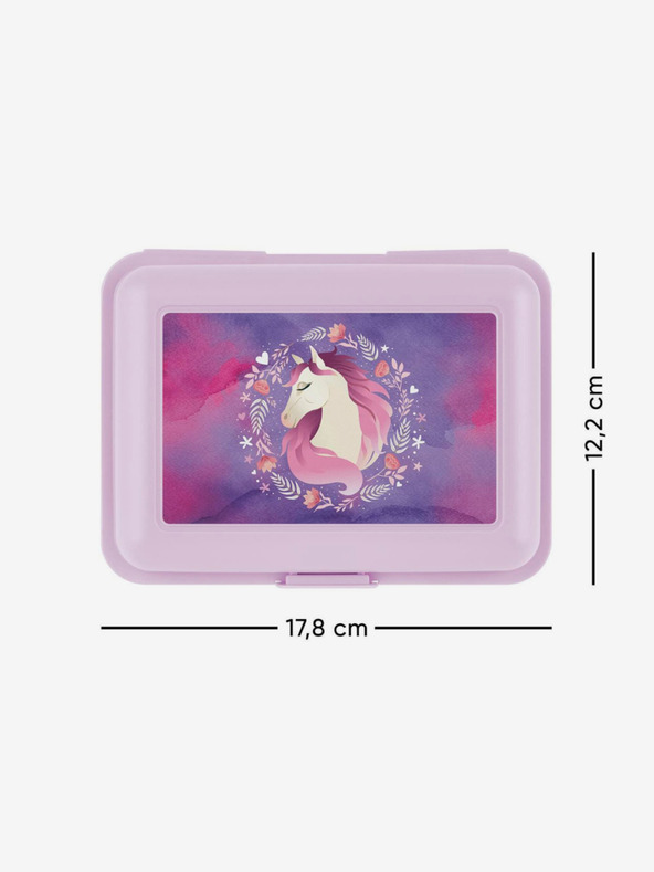 BAAGL  Fialový box na svačinu kůň Baagl