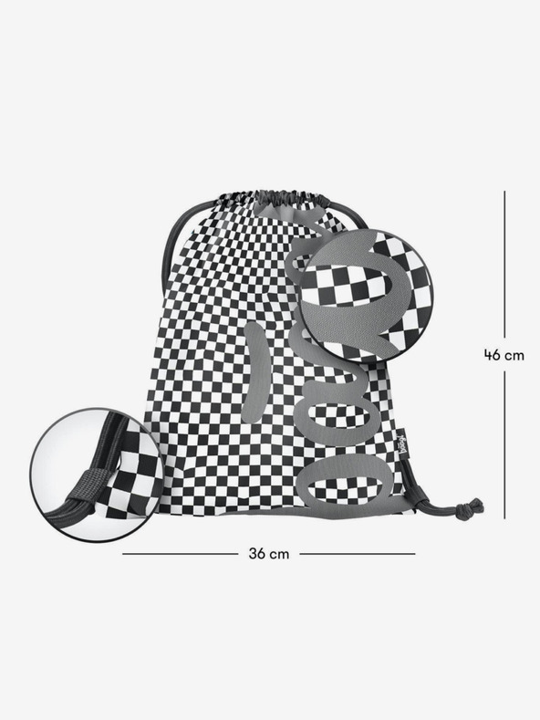 BAAGL  Černý sáček skate ska - pattern Baagl