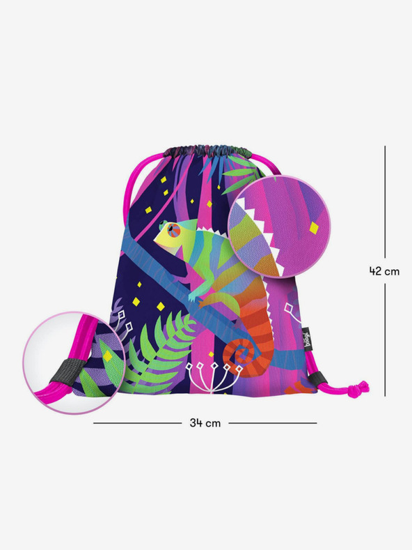 BAAGL  Fialový sáček chameleon Baagl