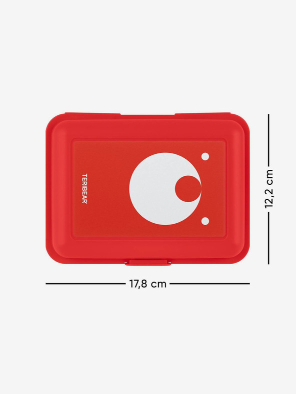 BAAGL  Červený box na svačinu teribear Baagl