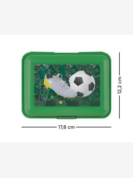 BAAGL  Zelený box na svačinu fotbal goal Baagl