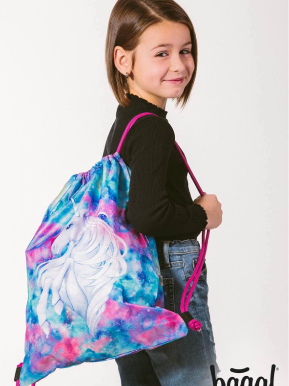 BAAGL  Fialový vak Baagl Jednorožec