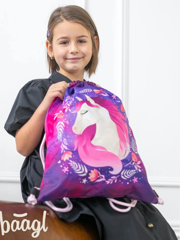 BAAGL  Fialový vak Baagl Kůň