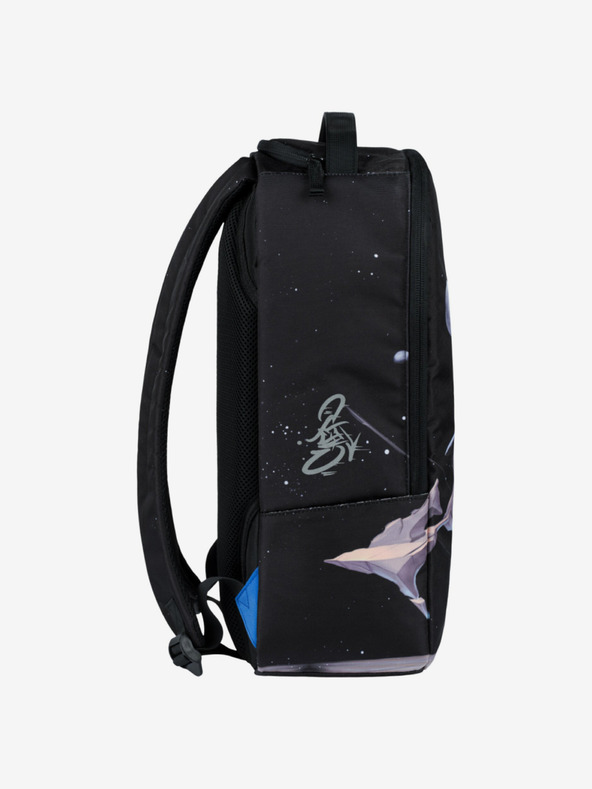 BAAGL  Černý batoh Baagl eARTh - Kingfisher by Caer8th