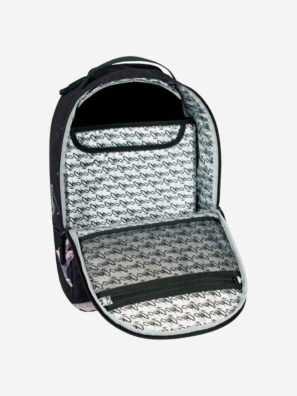 BAAGL  Černý batoh Baagl eARTh - Kingfisher by Caer8th