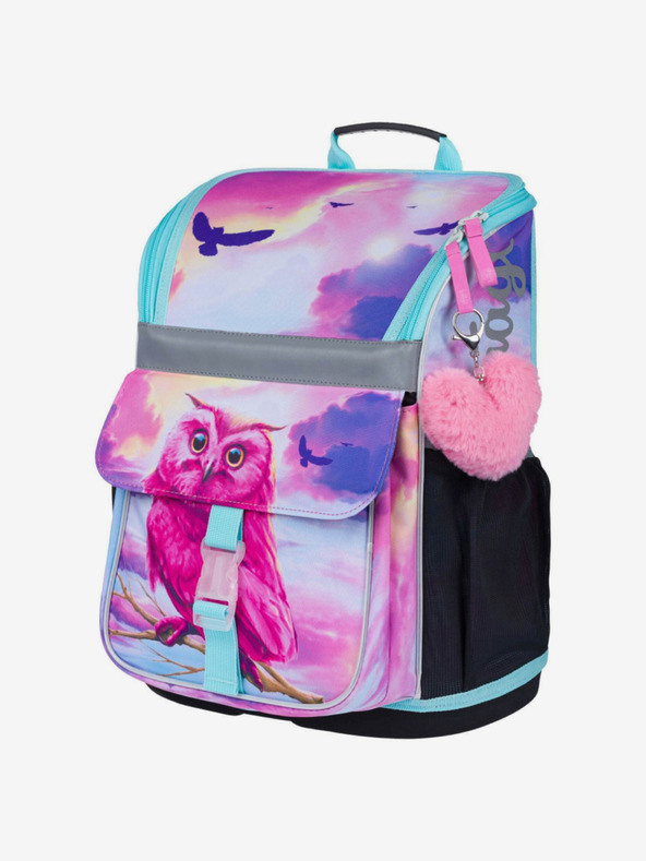 BAAGL  Růžová školní aktovka Zippy Baagl Sova