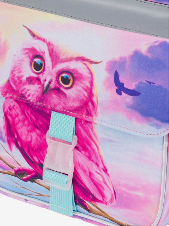 BAAGL  Růžová školní aktovka Zippy Baagl Sova