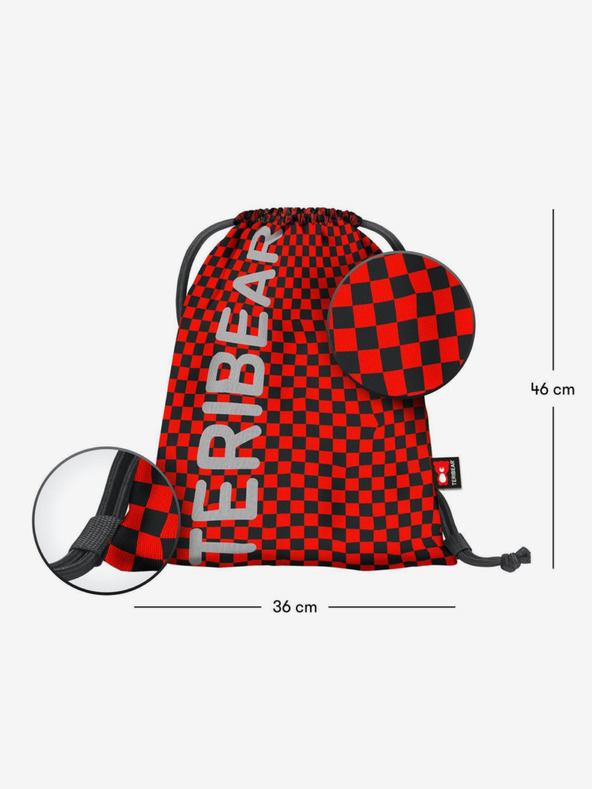 BAAGL  Černý školní set Skate batoh, penál a sáček Baagl Teribear