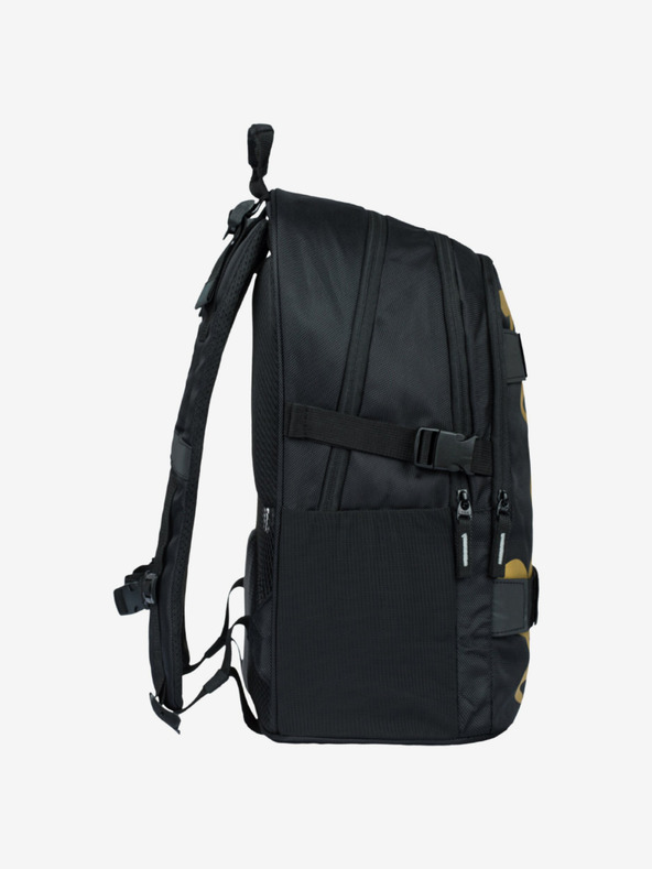 BAAGL  Černý školní set - batoh, penál a sáček Baagl Skate Gold