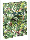BAAGL  Zelené desky na školní sešity A4 Baagl Jumbo Dinosaur