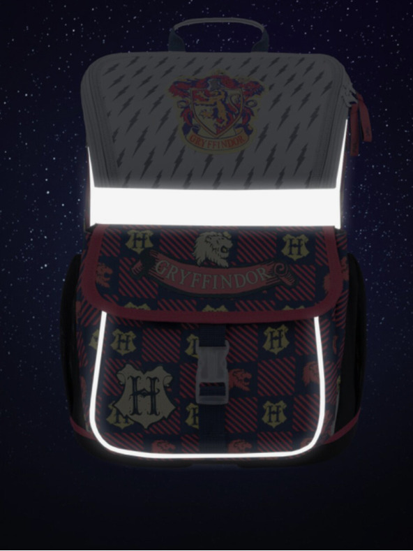 BAAGL  Červeno-modrá školní aktovka Zippy Harry Potter Nebelvír