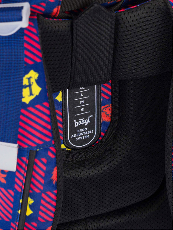 BAAGL  Červeno-modrá školní aktovka Zippy Harry Potter Nebelvír