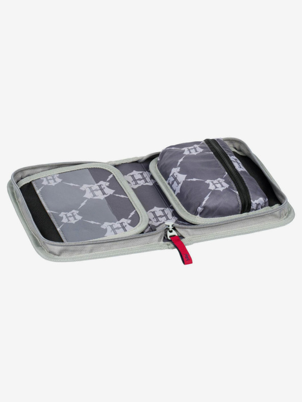 BAAGL  Fialový školní penál jednopatrový Baagl Harry Potter Nebelvír