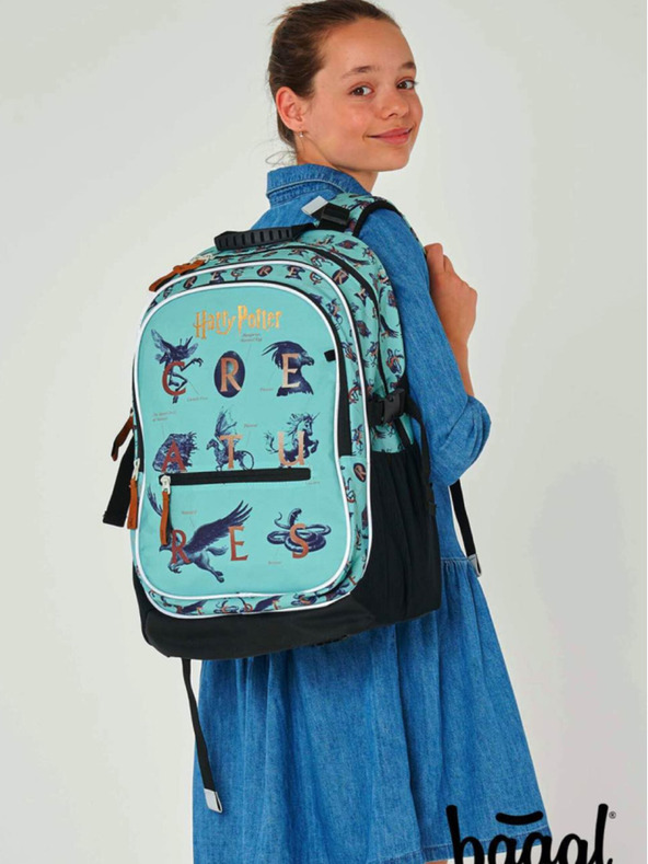 BAAGL  Modrý školní batoh Baagl Core Harry Potter Fantastická Zvířata
