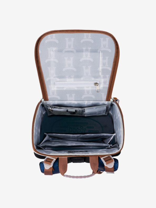 BAAGL  Fialový školní set - aktovka, penál, sáček Baagl Zippy Harry Potter Bradavice