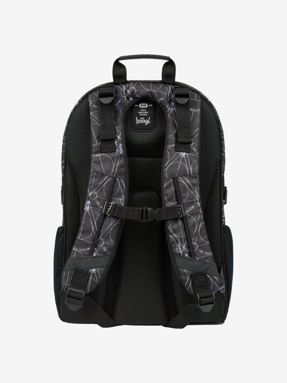 BAAGL  Černý školní set - batoh, etue, sáček Baagl Skate Harry Potter Relikvie smrti