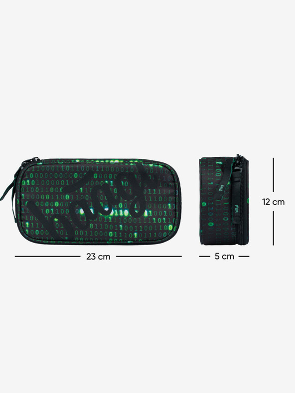 BAAGL  Černý školní penál etue Baagl Numbers