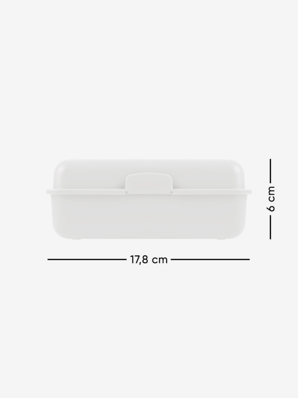 BAAGL  Bílý box na svačinu Baagl Rainbow Unicorn