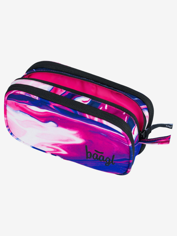 BAAGL  Fialový studentský penál etue Baagl Plum