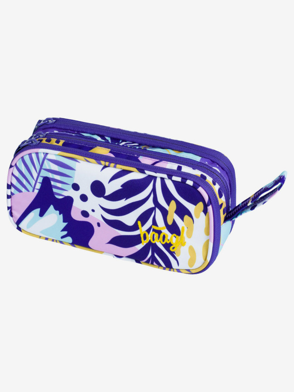 BAAGL  Fialový studentský penál etue Baagl Violet