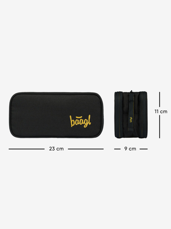 BAAGL  Černý studentský penál etue Baagl Big Black