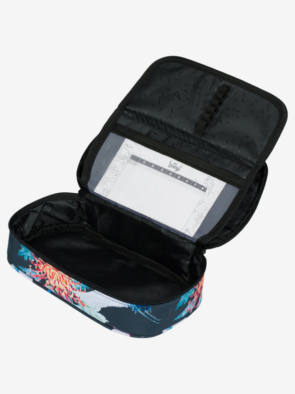 BAAGL  Zelený školní penál etue Baagl Birds