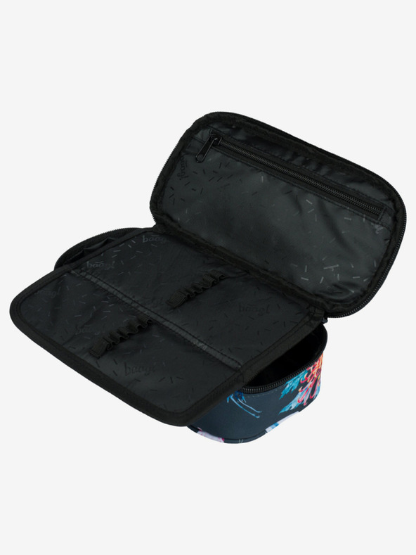 BAAGL  Zelený školní penál etue Baagl Birds