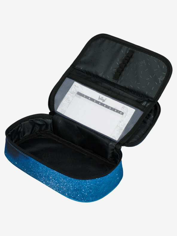 BAAGL  Modrý školní penál etue Baagl Skate Steel