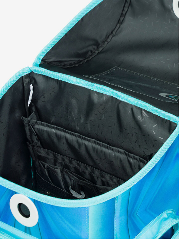 BAAGL  Modrá školní aktovka Ergo Baagl Butterfly