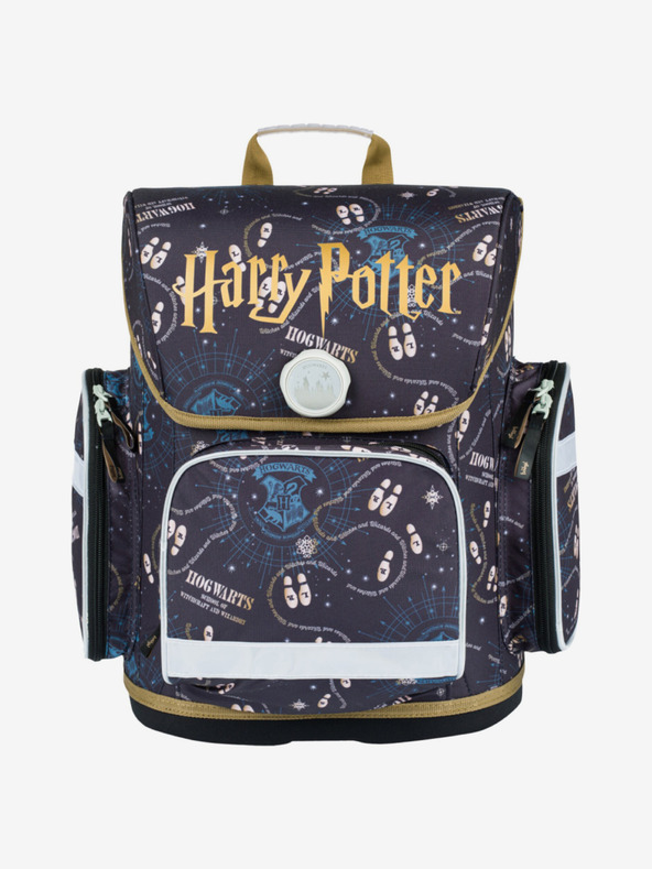 BAAGL  Modrá školní aktovka Ergo Baagl  Harry Potter Pobertův Plánek