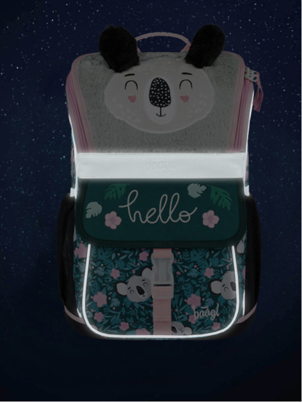 BAAGL  Zelená školní aktovka Zippy Baagl Baby Koala