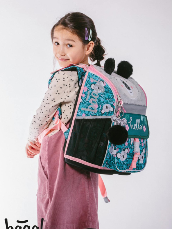 BAAGL  Zelená školní aktovka Zippy Baagl Baby Koala