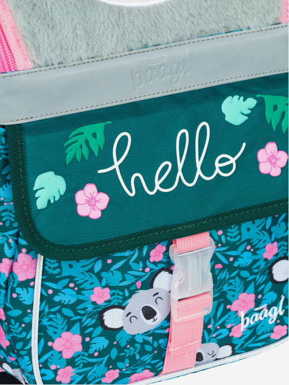 BAAGL  Zelená školní aktovka Zippy Baagl Baby Koala