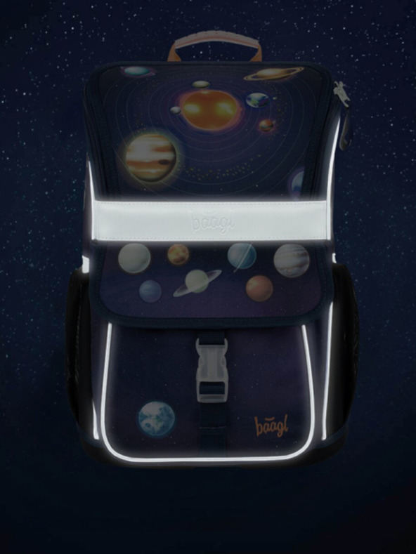 BAAGL  Modrý školní aktovka Zippy Baagl Planety