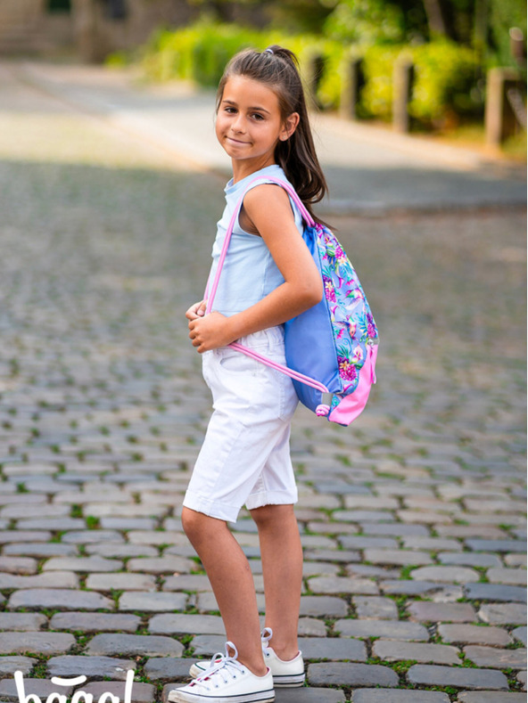 BAAGL  Fialový vak  s kapsou Baagl Kolibrík