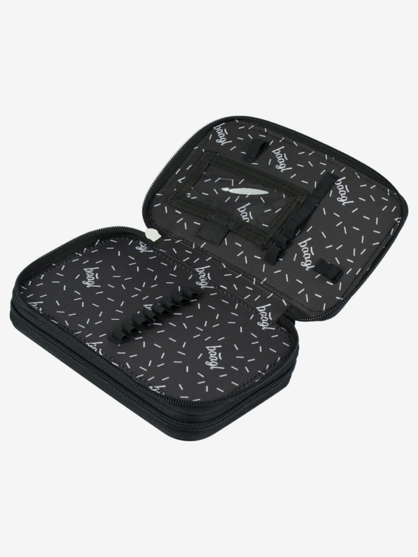 BAAGL  Modrý školní set - aktovka, penál, sáček Baagl Shelly Space Shuttle