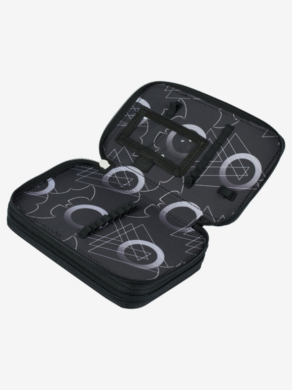 BAAGL  Černý školní set - aktovka, penál, sáček Baagl Shelly Batman Dark City