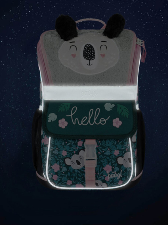 BAAGL  Zelený školní set Zippy  - aktovka, penál, sáček Baagl Baby Koala