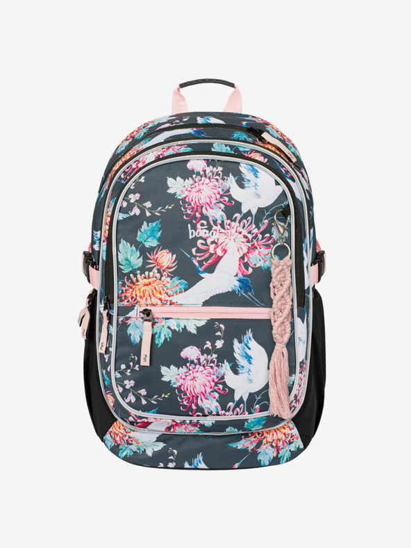 BAAGL  Zelený školní set - batoh, penál, sáček Baagl Core Birds