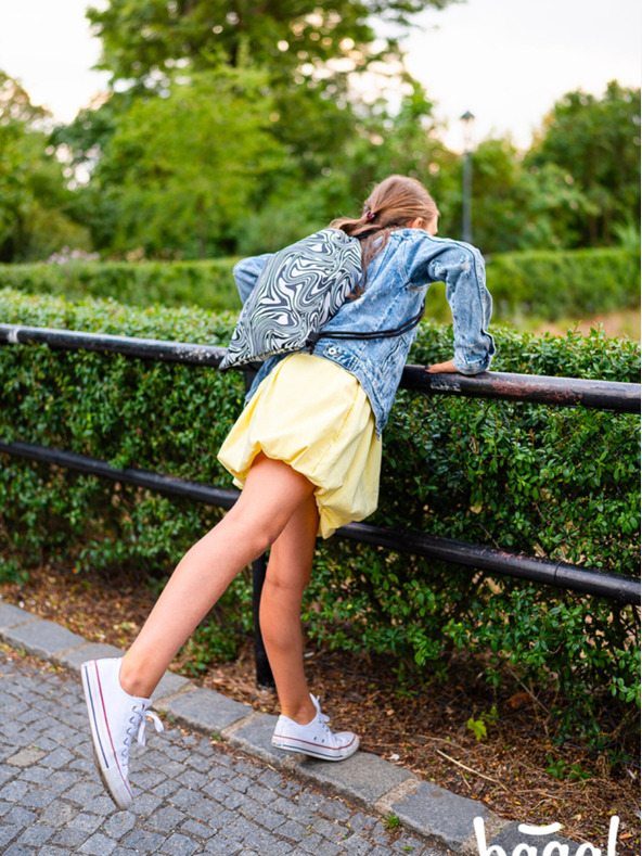 BAAGL  Černý školní set -  batoh, penál, sáček Baagl Core Mixture