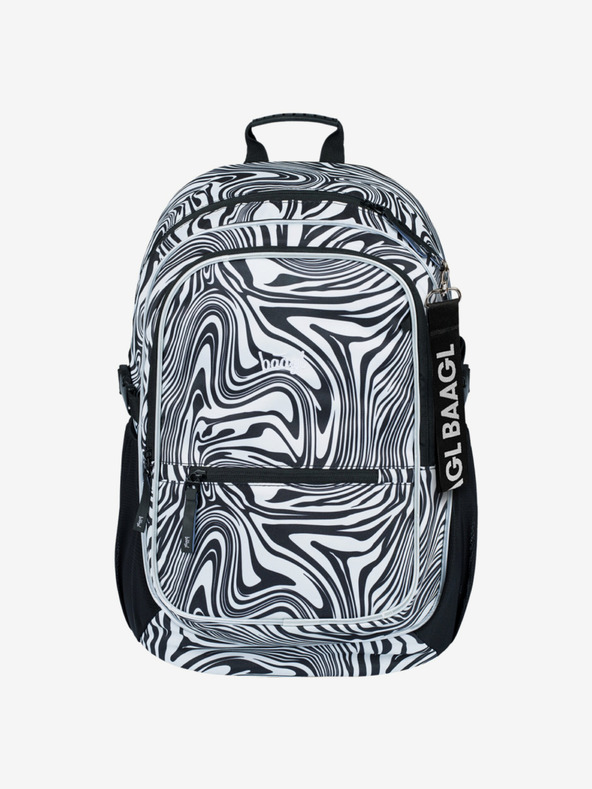 BAAGL  Černý školní set -  batoh, penál, sáček Baagl Core Mixture