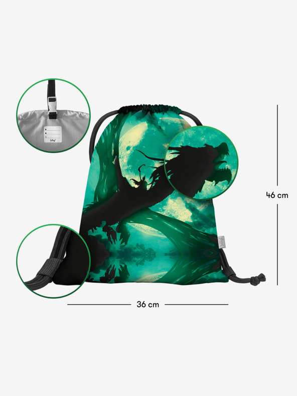 BAAGL  Zelený vak Baagl Drak