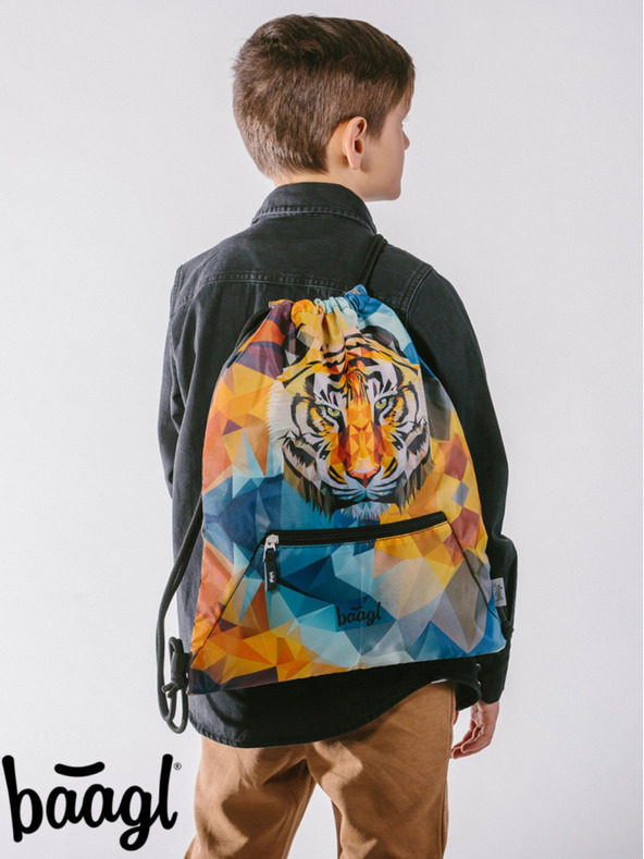 BAAGL  Oranžový sáček s kapsou Baagl Tiger