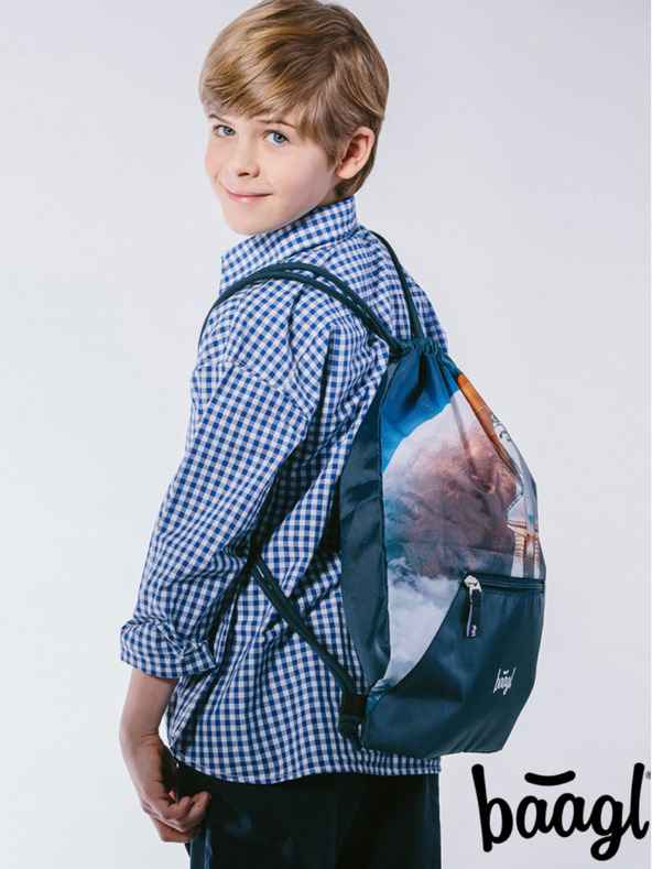 BAAGL  Modrý vak s kapsou Baagl Space Shuttle