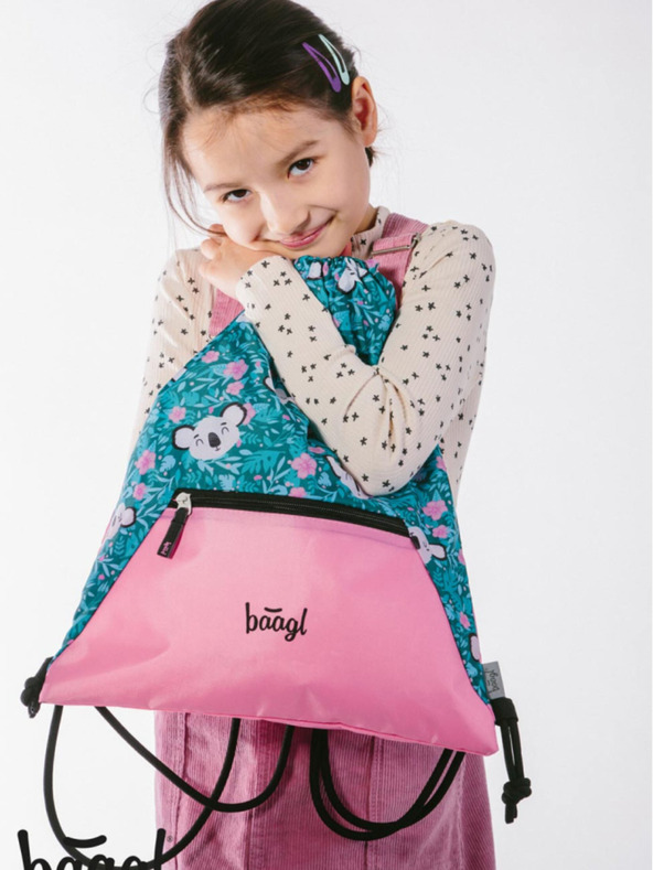 BAAGL  Zelený vak s kapsou Baagl Baby Koala
