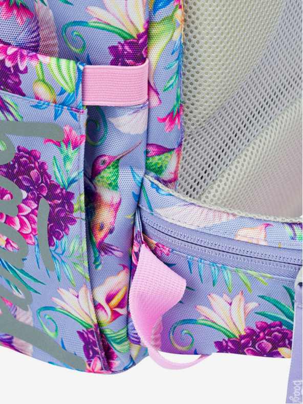 BAAGL  Fialový školní batoh Airy  Baagl Kolibřík